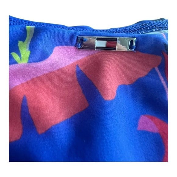 Tommy Hilfiger BLUE MULTI Ruffle Tankini Swim Top NEW XS Style TZ2KH242 NEW - Picture 11 of 14